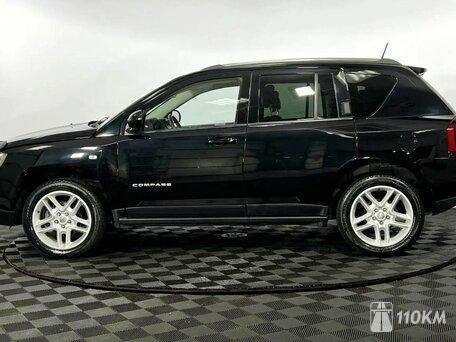 Jeep, Compass, 2400, 170, бензин, внедорожник, автомат, полный привод, среднее состояние, левый, черный, 1 350 000 ₽